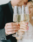 Coppia di bicchieri sposi personalizzati