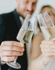 Coppia di bicchieri sposi personalizzati