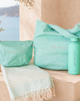 Set Mare "Cinque Terre" (Telo mare+Borsa+Pochette+Borraccia)