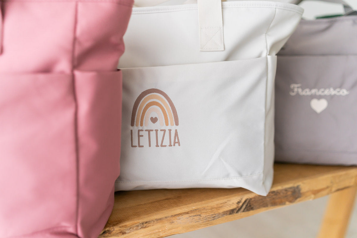Borsa Passeggino personalizzata con ricamo