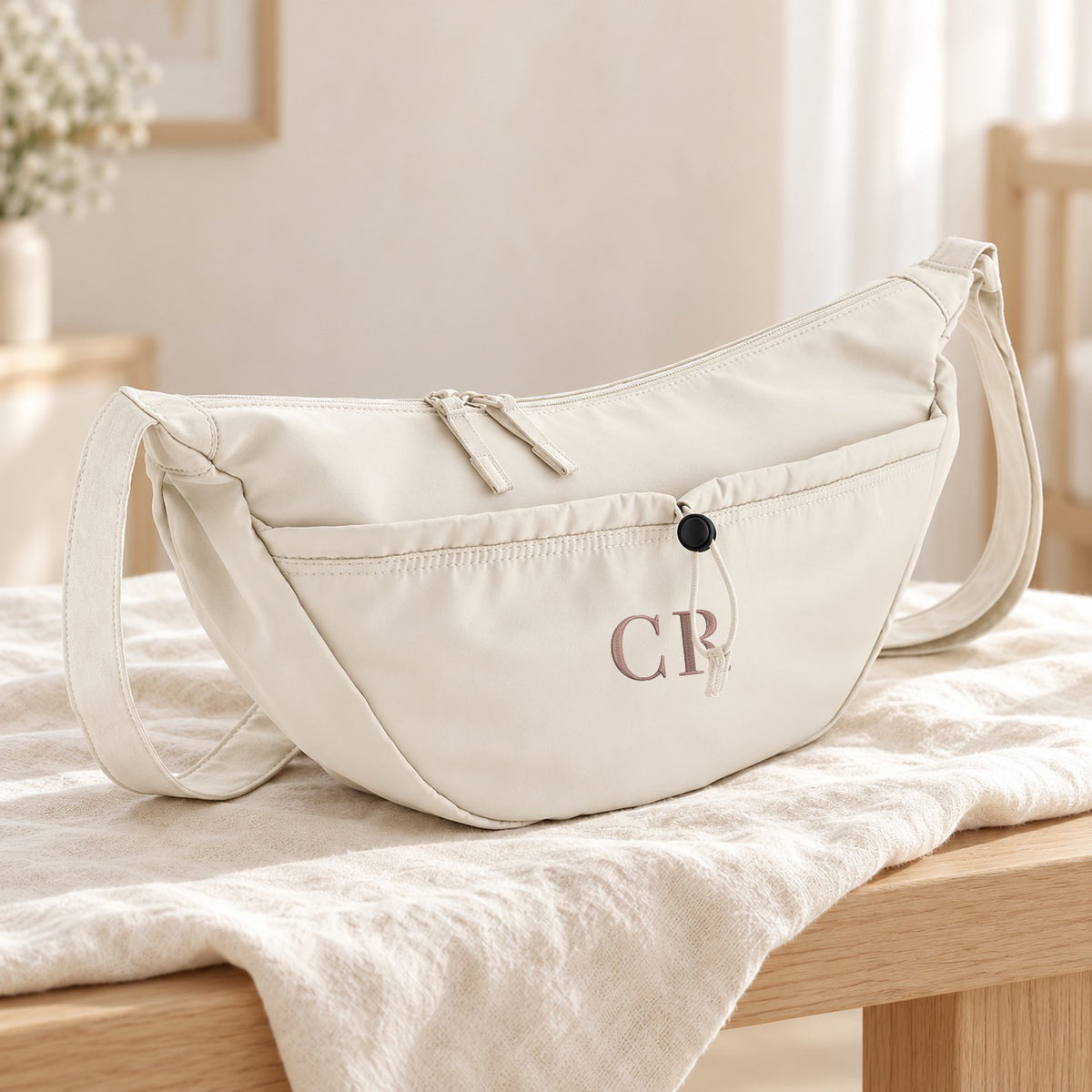 Borsa a Tracolla - Mommy Bag personalizzata con ricamo