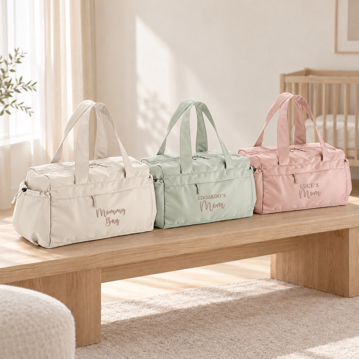Bourse Passeggino - bourse pour maman personnalisée avec ricamo