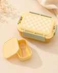 Boîte à collations d'échecs jaune