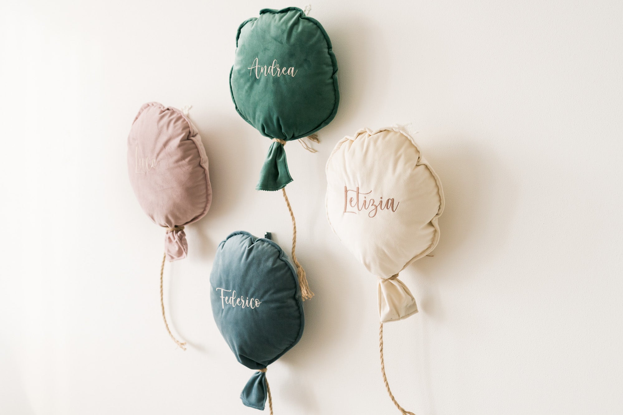 Cuscino a Palloncino in Velluto personalizzato