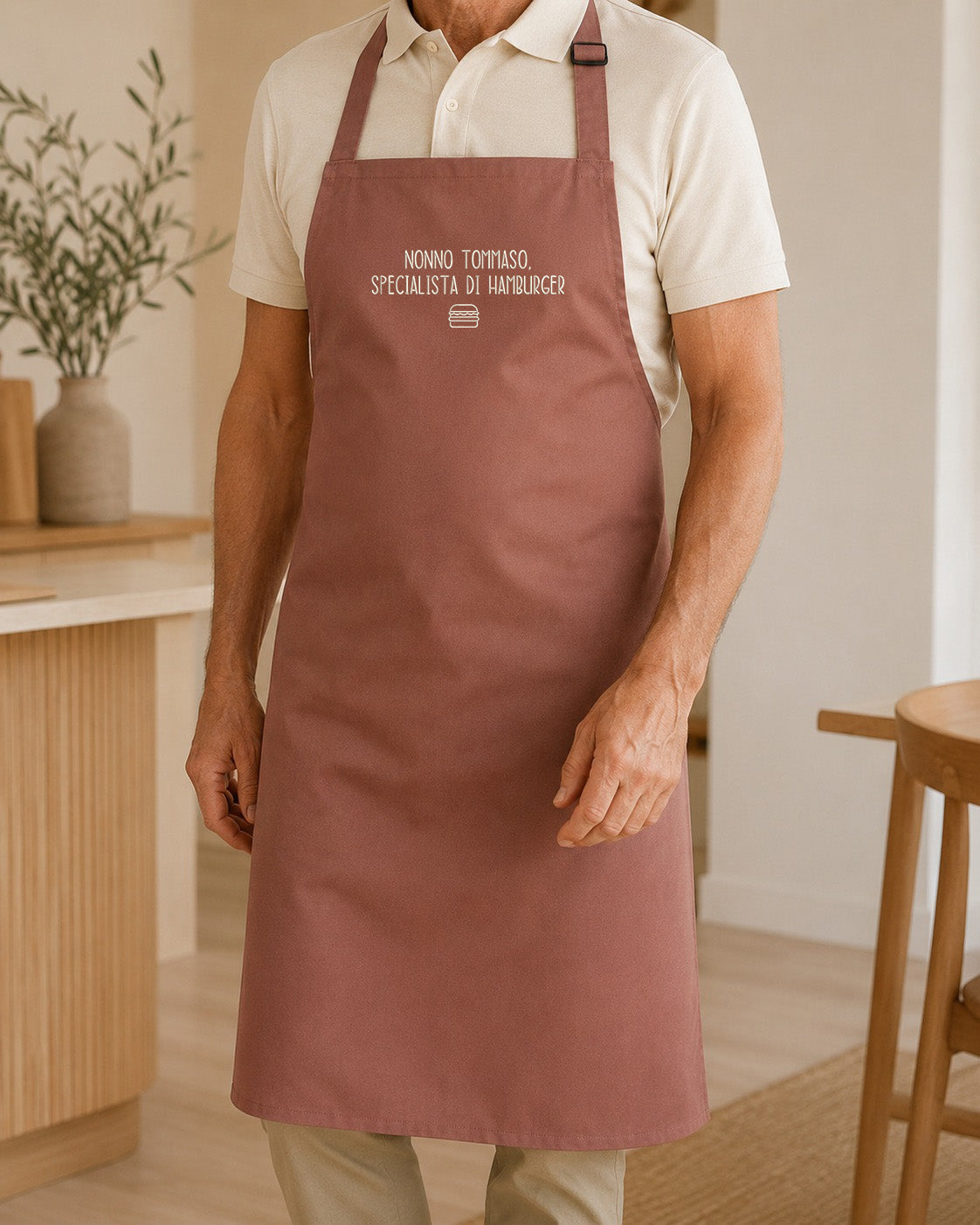 Grembiule con ricamo personalizzato