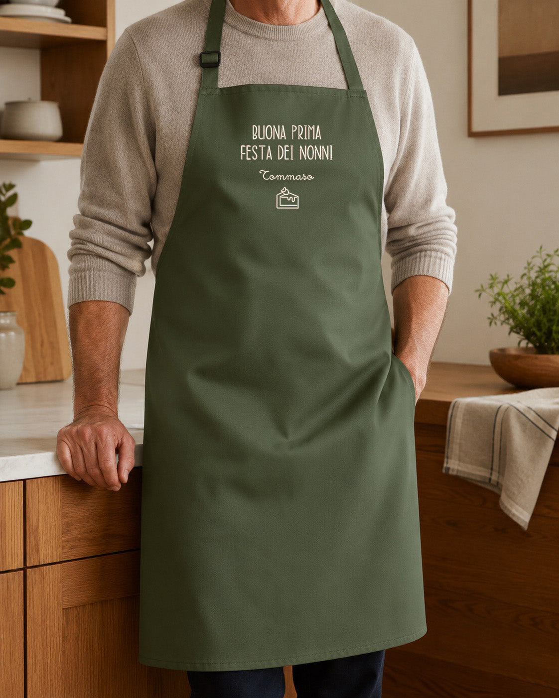 Grembiule con ricamo personalizzato