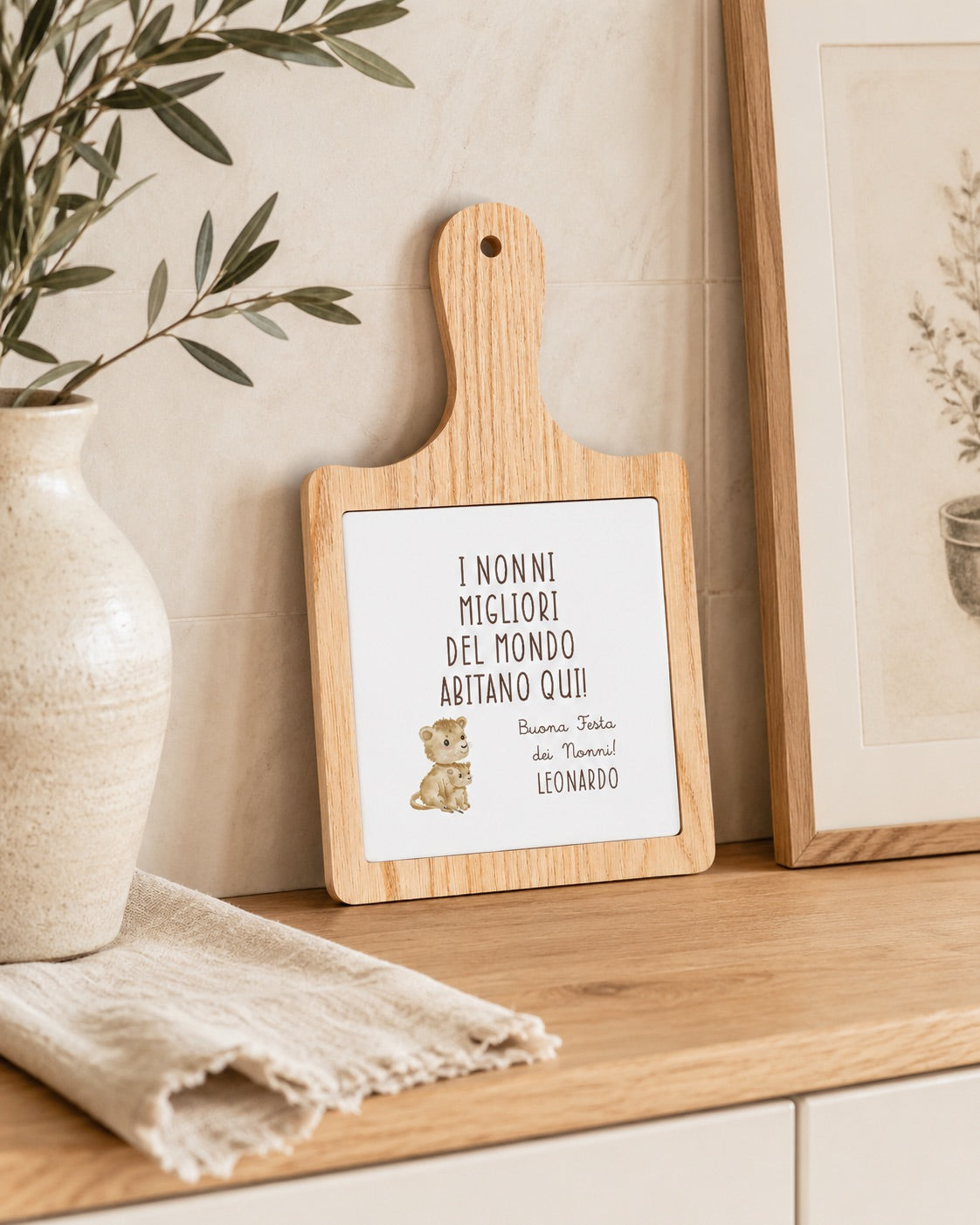 Tagliere in ceramica personalizzato