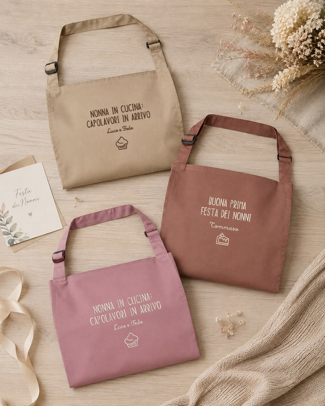 Grembiule con ricamo personalizzato