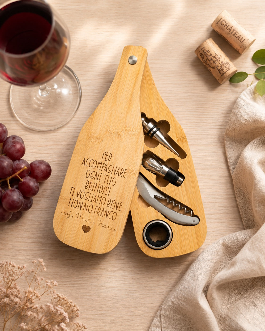 Coffret à vin personnalisé