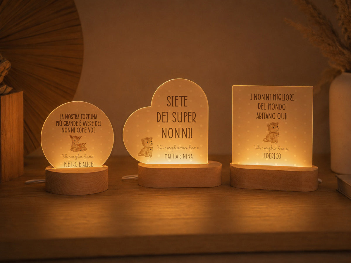 Lampada notturna personalizzata