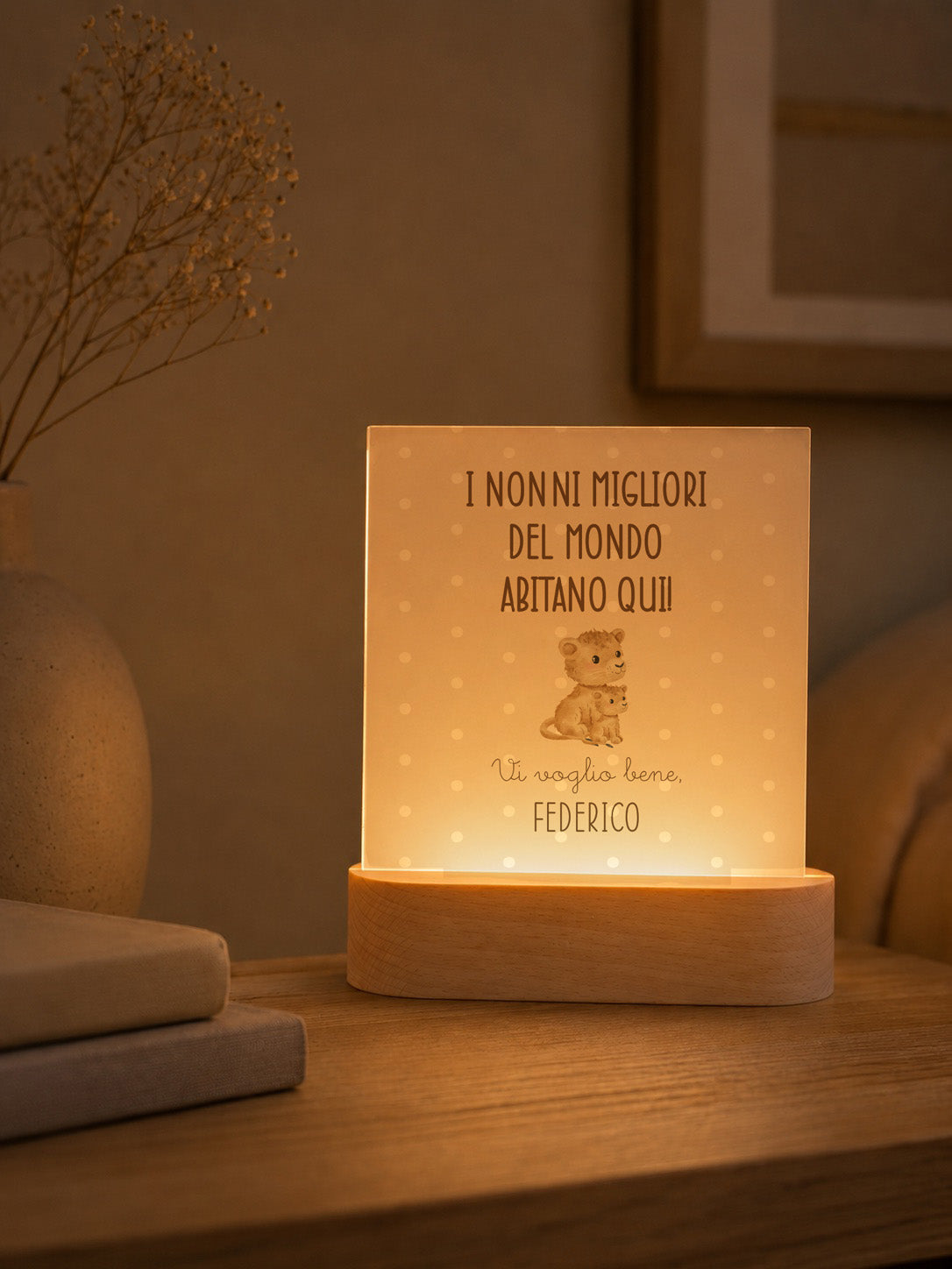 Lampada notturna personalizzata