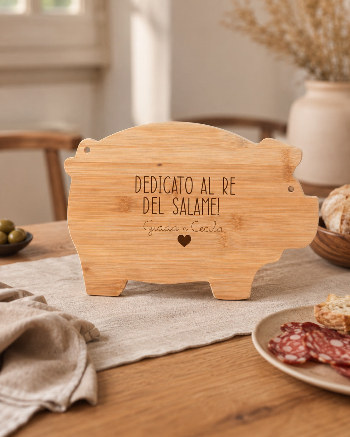 Tagliere "Pig" con incisione
