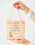 Quadretto con dedica personalizzata