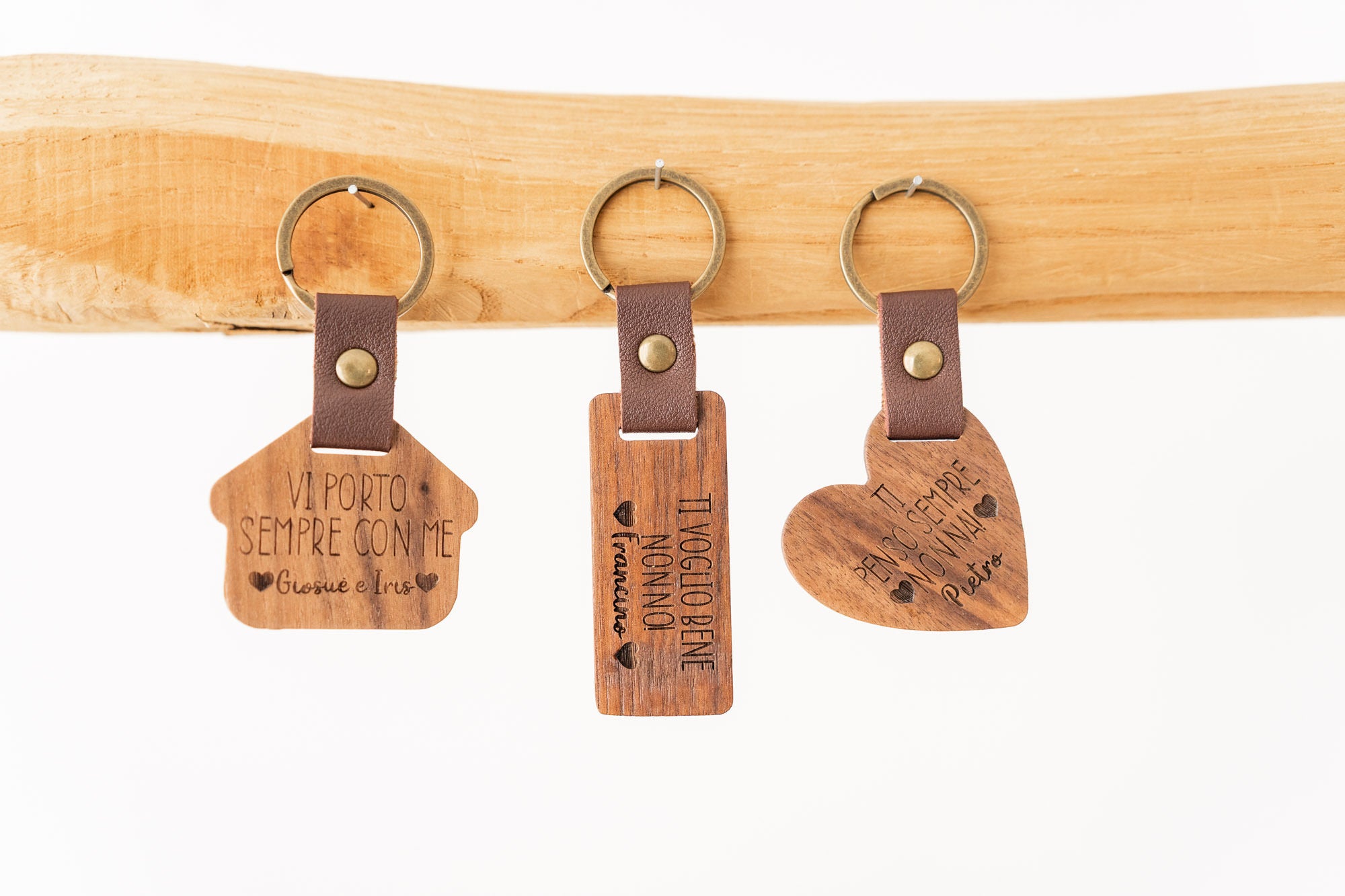 Portachiavi in Legno personalizzato