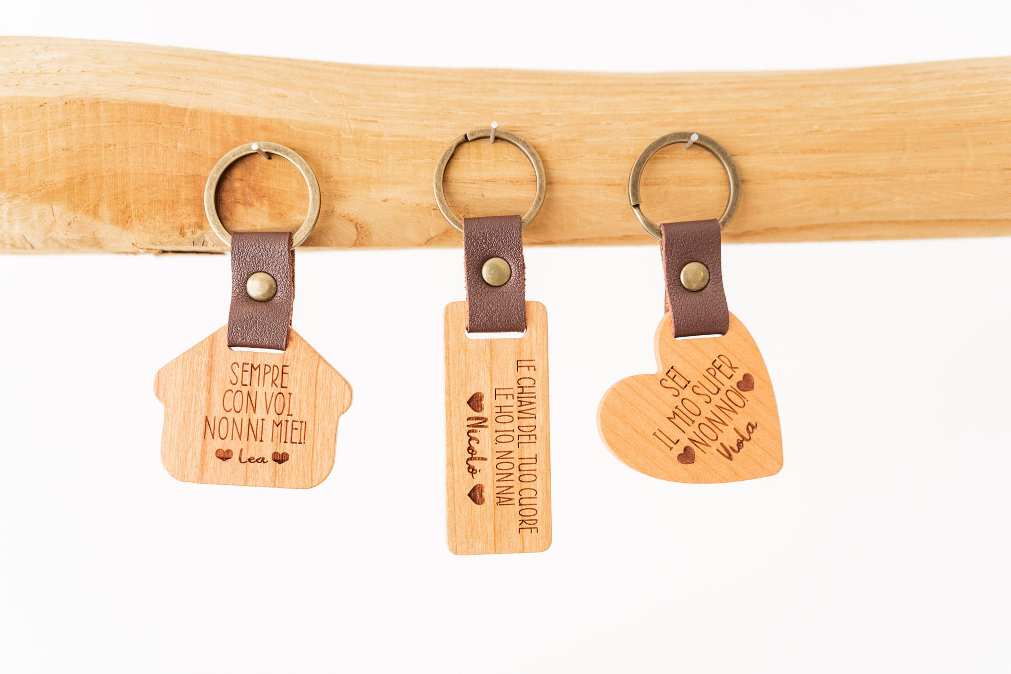 Portachiavi in Legno personalizzato