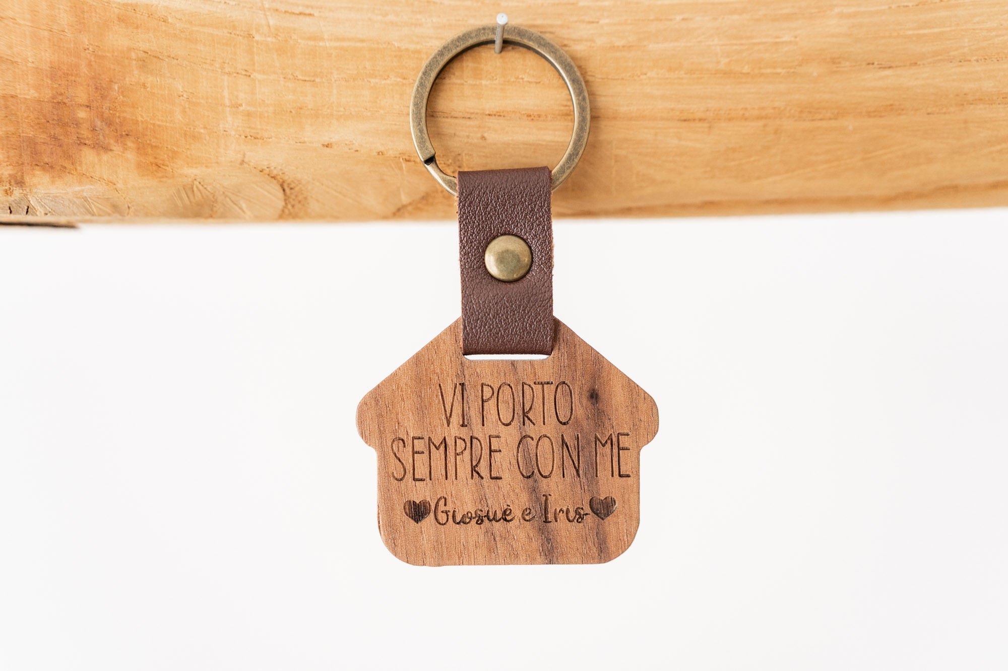 Portachiavi in Legno personalizzato