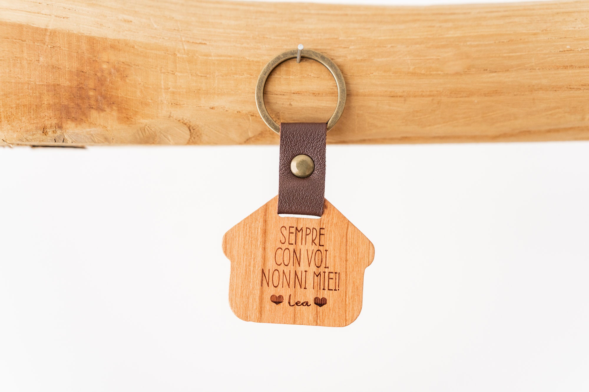 Portachiavi in Legno personalizzato