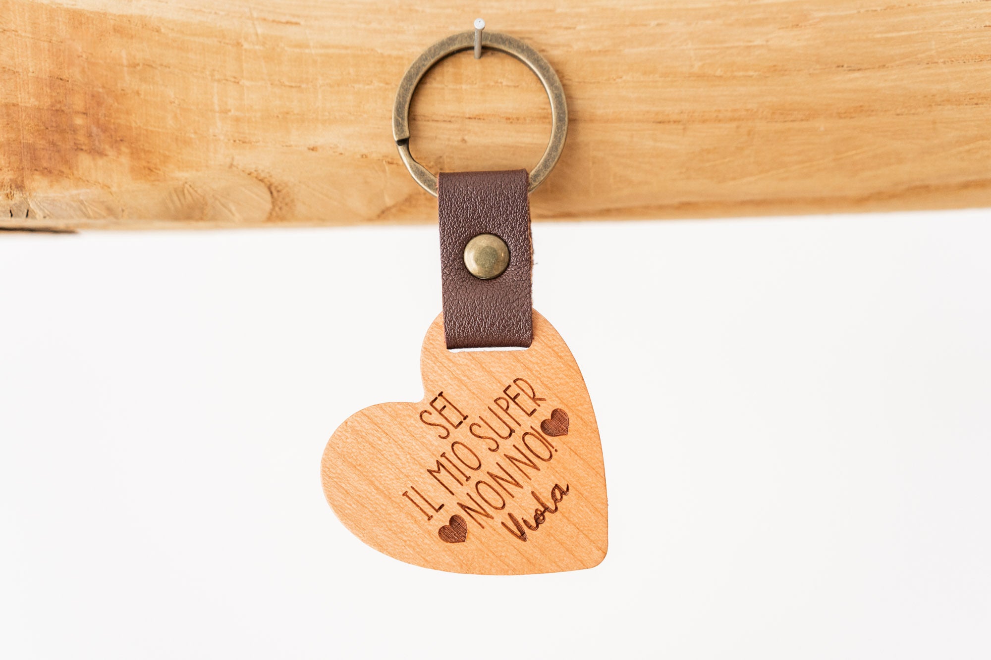 Portachiavi in Legno personalizzato