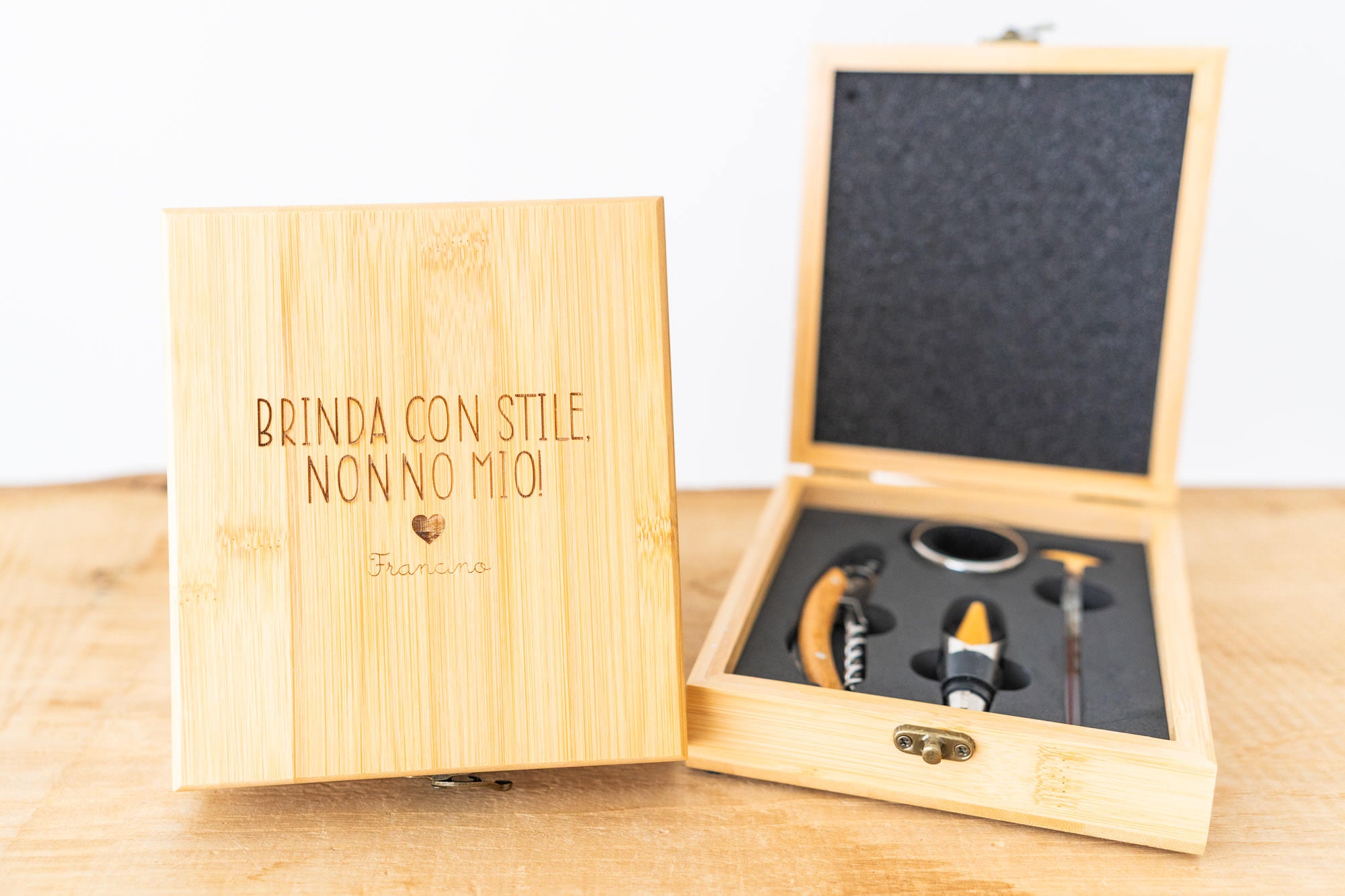 Set de vino personalizado
