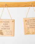 Quadretto con dedica personalizzata