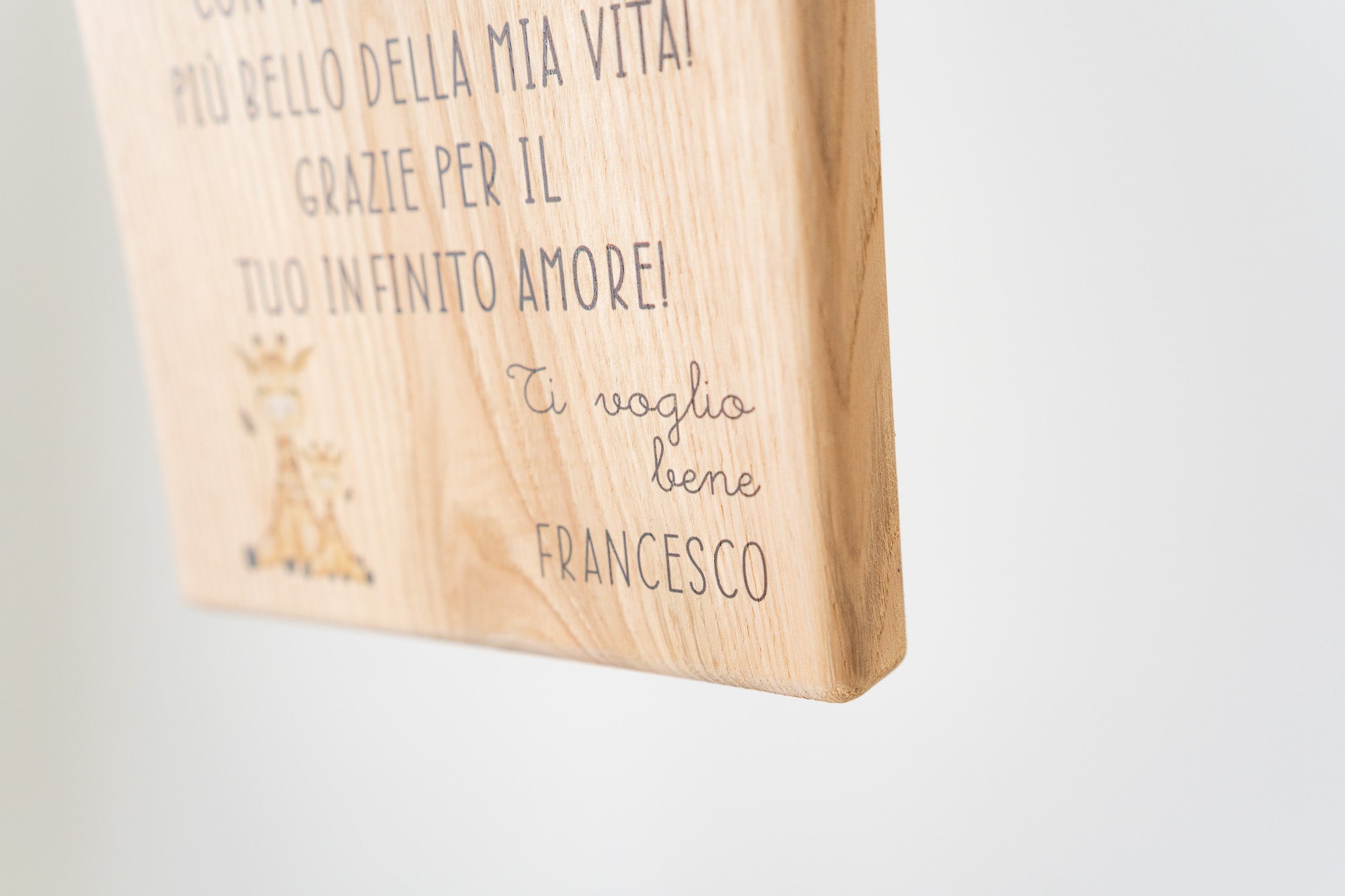 Quadretto con dedica personalizzata