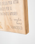 Quadretto con dedica personalizzata