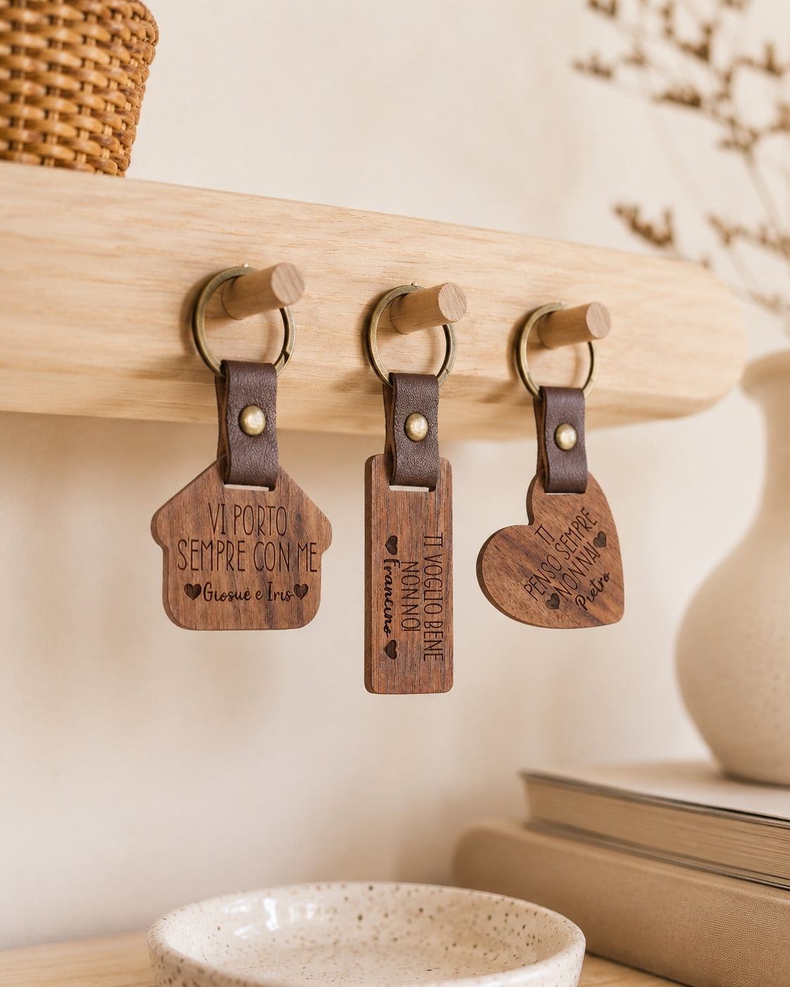 Portachiavi in Legno personalizzato