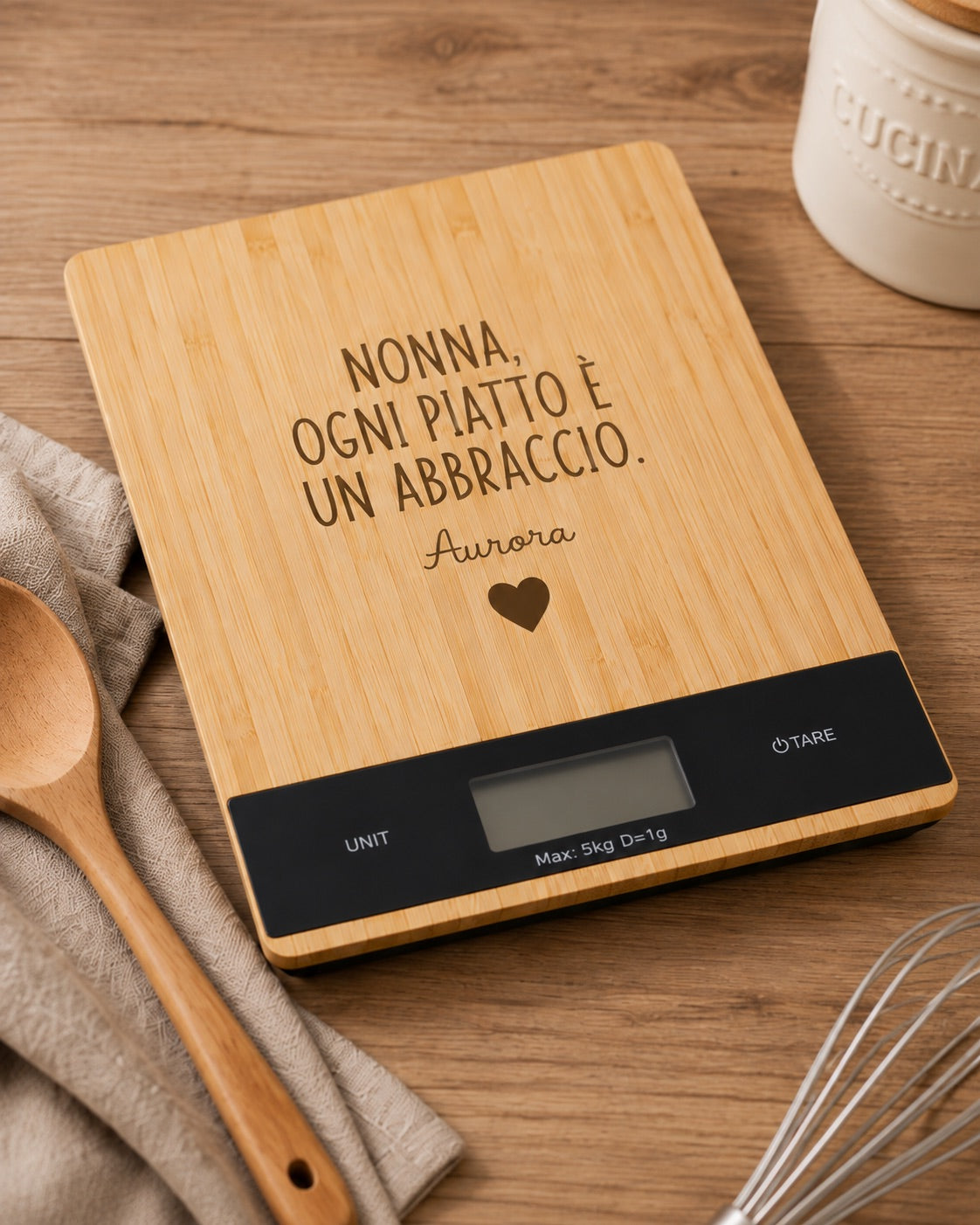 Bilancia personalizzata