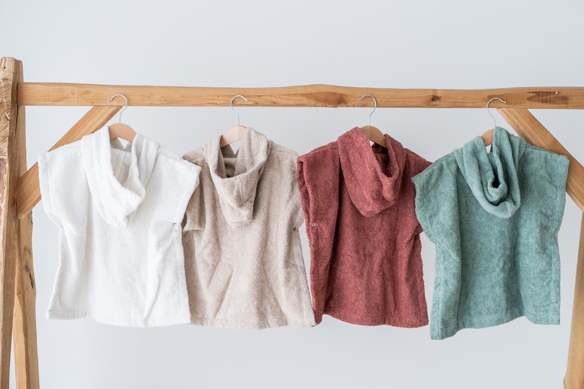 Poncho in cotone con ricamo personalizzato