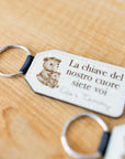 Portachiavi ecopelle personalizzato