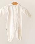 Barboteuse en laine mélangée Rose Antique avec broderie personnalisée