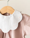 Pagliaccetto Jersey Rose con ricamo personalizzato