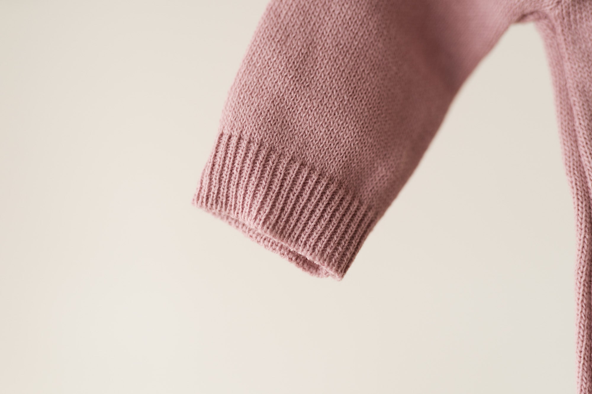 Tutina misto lana Rosa Antico con ricamo personalizzato