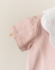 Pagliaccetto Jersey Rose con ricamo personalizzato