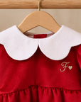Combinaison chenille de Noël Tartan vert avec broderie personnalisée