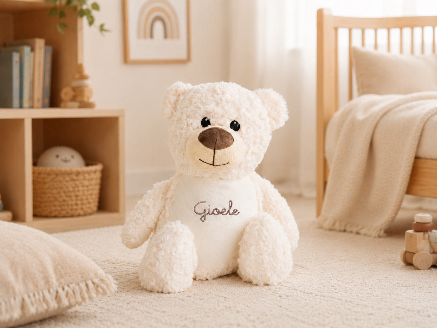 Peluche Orsetto Cream 42cm con Nome ricamato