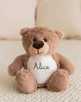 Peluche "Ours" 19cm avec prénom imprimé