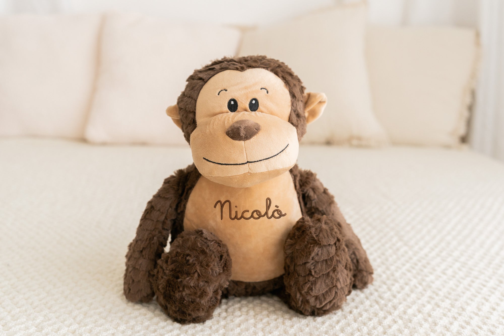 Peluche "Monkey" 42cm con Nome ricamato