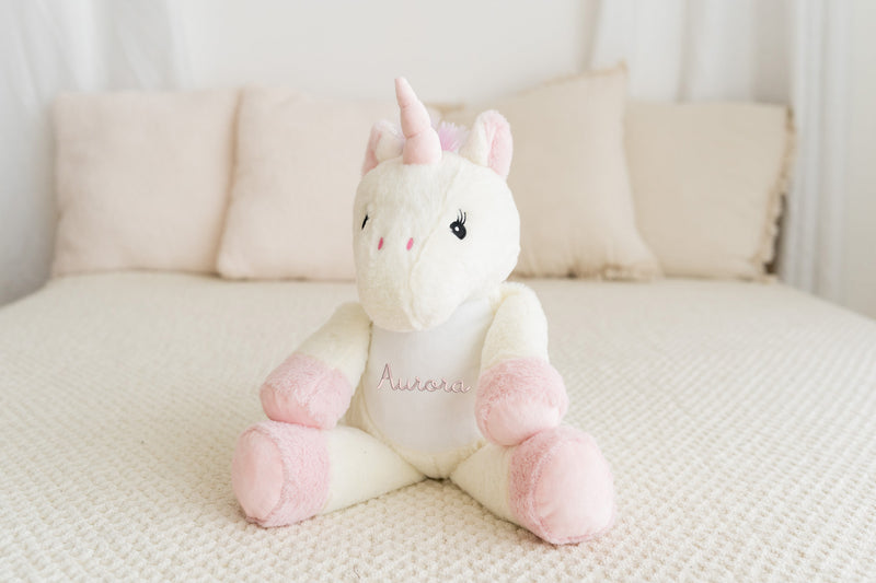 Peluche "Unicorno" 42cm con Nome ricamato