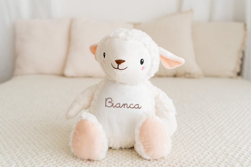 Peluche "Little Sheep" 42cm con Nome ricamato