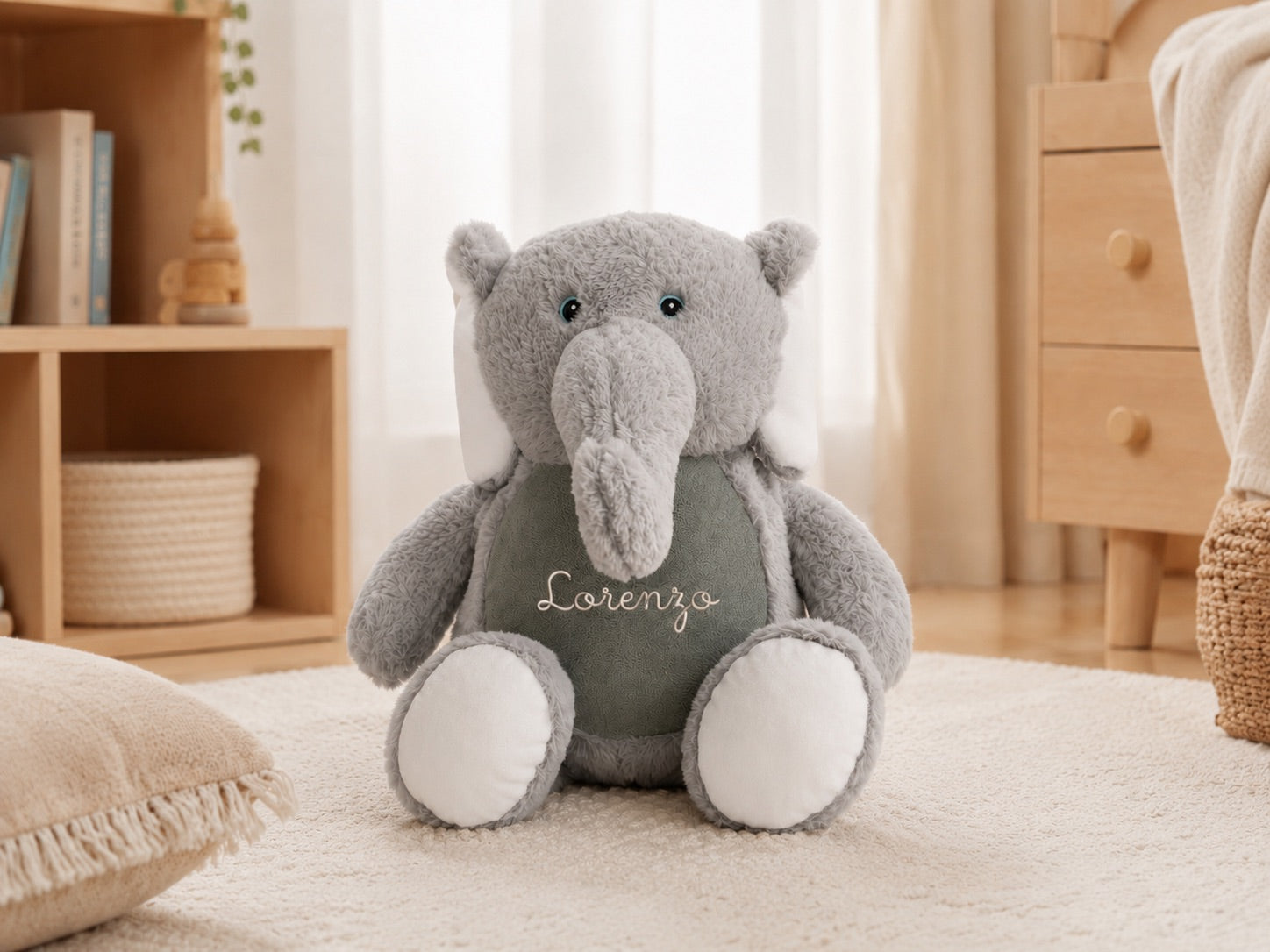 Peluche "Elefante" 42cm con Nome ricamato