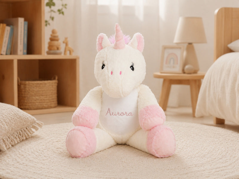 Peluche "Unicorno" 42cm con Nome ricamato