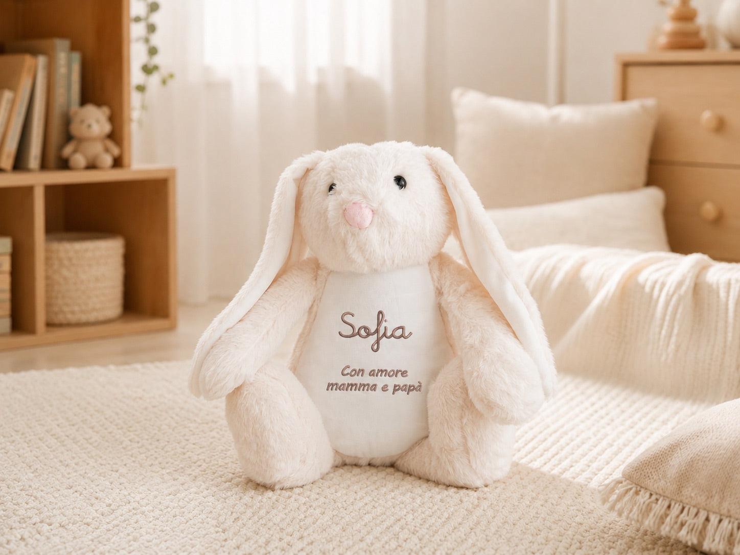 Peluche "Coniglietto" 42cm con Nome ricamato