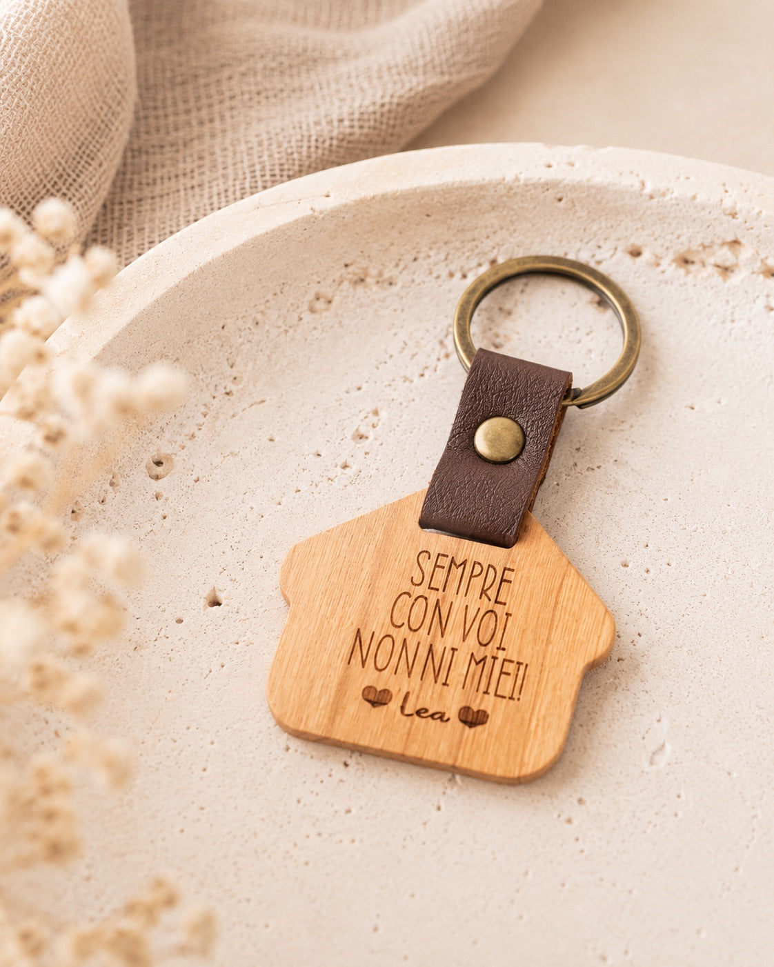 Portachiavi in Legno personalizzato