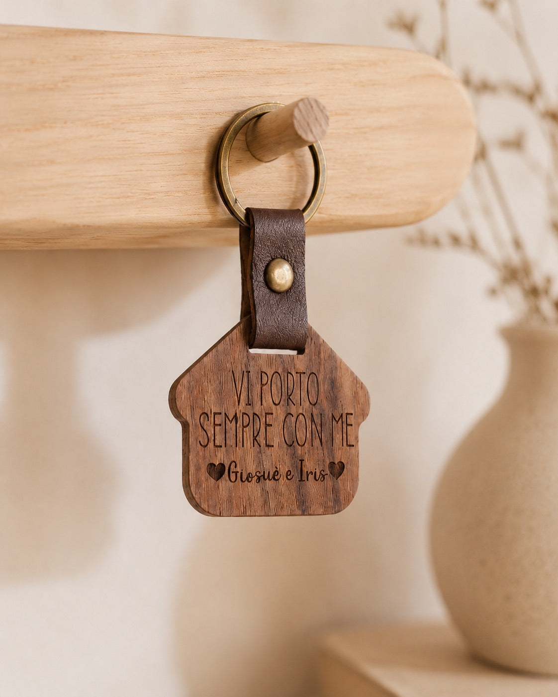 Portachiavi in Legno personalizzato