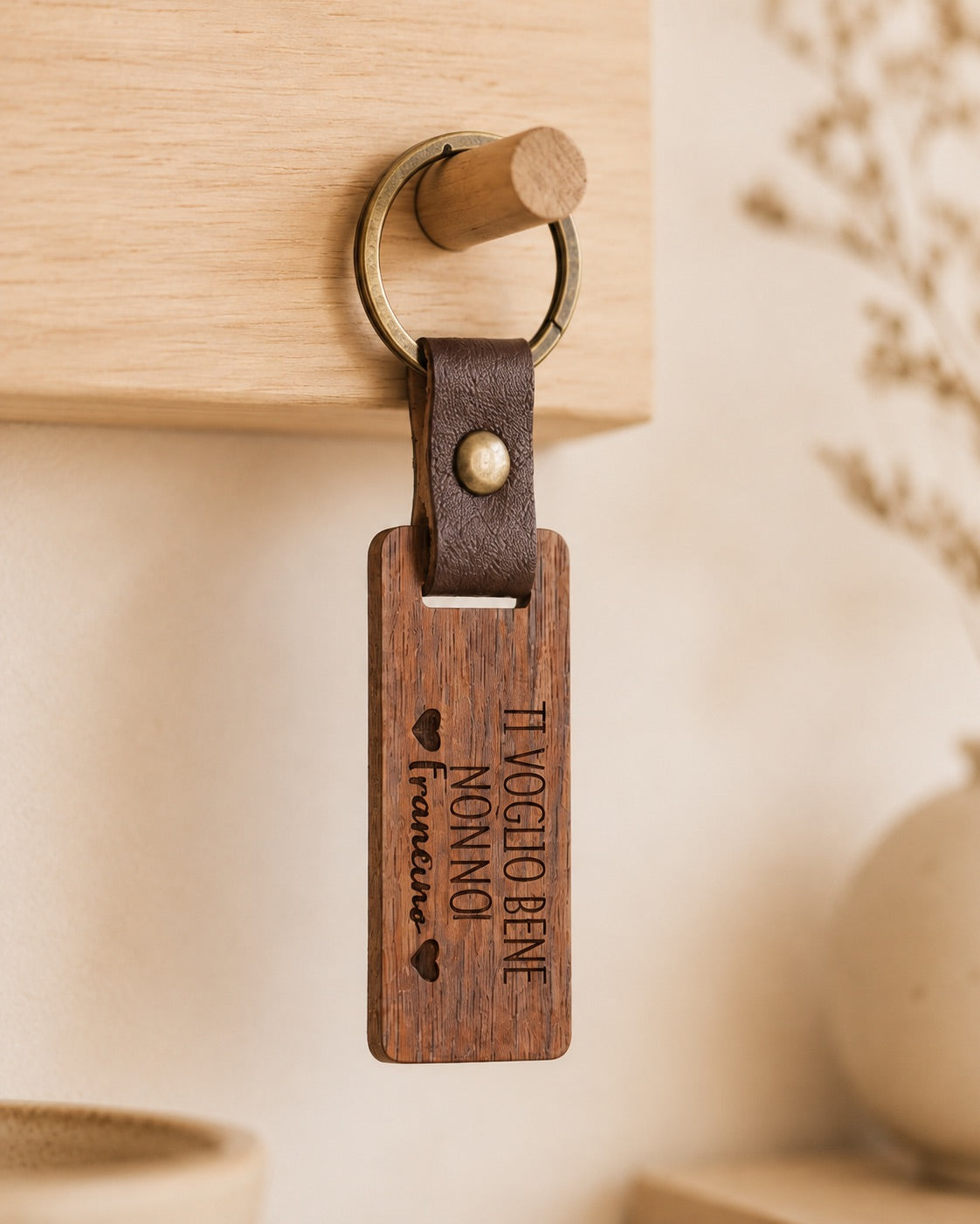 Portachiavi in Legno personalizzato