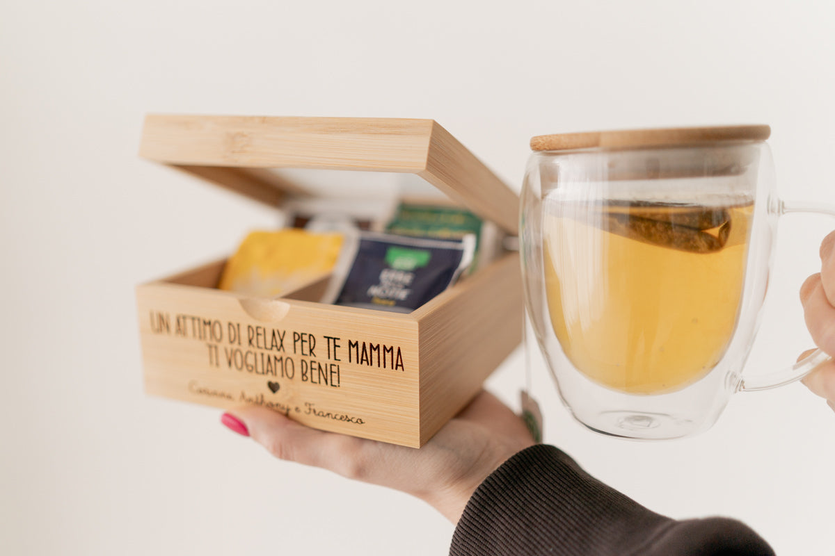 Tazza da tè in vetro personalizzata – Incisione personalizzata Tazza da tè in vetro personalizzata – Incisione personalizzata