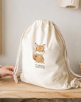Sacca Asilo Premium cotone organico personalizzata