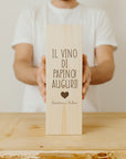 Scatola Vino in  legno personalizzata