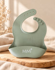 Coffret nourriture bébé Olive avec bavoir personnalisé